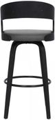 Armen Living Shelly Black Brushed/Gray Counter Stool-4