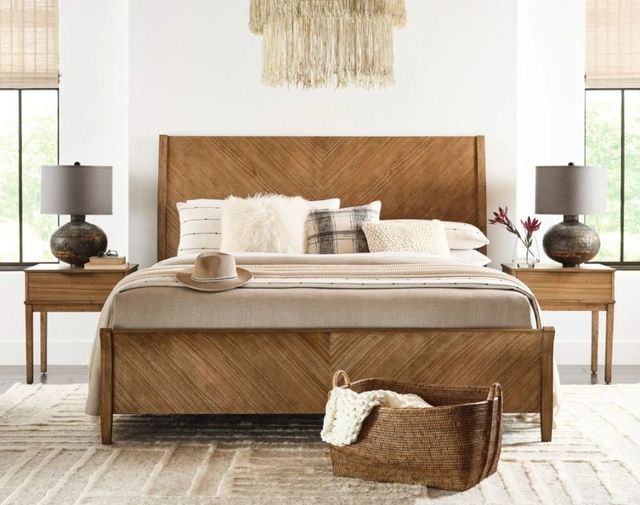 aspenhome® Cyrus Almond Bisque Queen Sleigh Bed-1