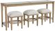 Bernards Citrus Heights 4-Piece Beige/Sand Dining Set-0