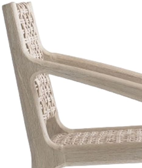 Bernhardt Atlas Bernhardt Exteriors Pampas/Seat Oat Wooden/Woven Outdoor Arm Chair-1