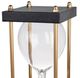 A & B Home Papin Black/Gold 30-Minute Hourglass-1