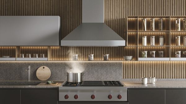 Best® WPP1 Series 48" Brushed Stainless Steel Wall Mounted Range Hood
