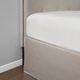 Olliix by Madison Park Khaki Simple Fit Wrap Around Adjustable Bed Skirt-4