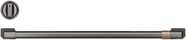 Café™ Brushed Black Pro Range Handle and Knob Kit-0