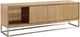 Modus Furniture One Bisque/Brushed Stainless Steel 84" TV Console-0