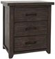 Jofran Inc. Madison County 4-Piece Vintage Black Queen Barn Door Bedroom Set-4
