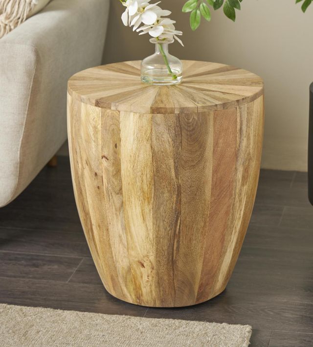 Deco Marche Brown Accent Table-2
