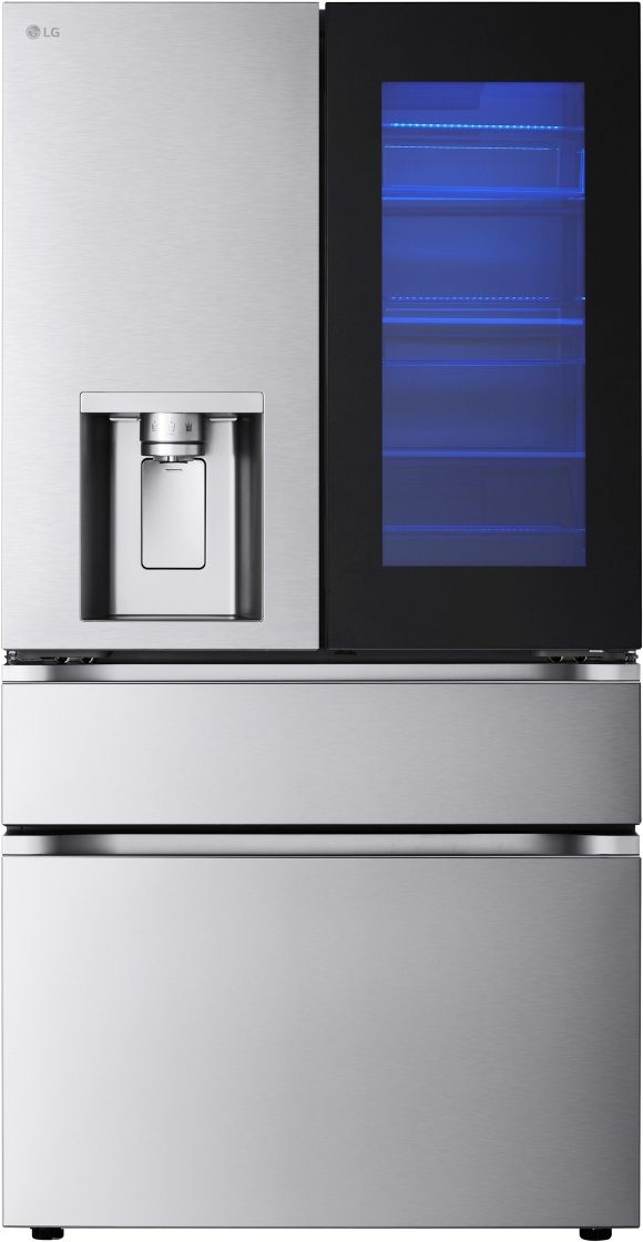 LG 36 in. 28.6 Cu. Ft. PrintProof™ MyColor™ Stainless Steel French Door Refrigerator-0