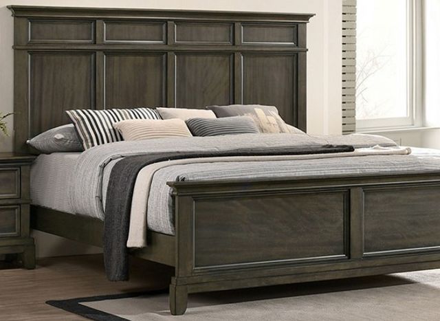Furniture of America® Houston Gray Queen Panel Bed