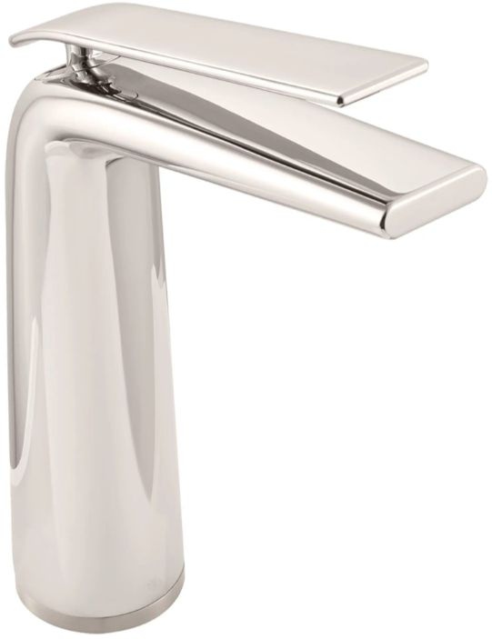 DXV Modulus Platinum Nickel Single Handle Vessel Bathroom Faucet with Lever Handle-0