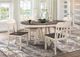 Mazin Furniture Clover Two-Tone Gray and Weathered White Side Chair-1