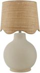 Surya Doheny High Gloss Cream Table Lamp-0