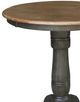 John Thomas Furniture® Dining Essentials Hickory Round Dining Table with Coal Traditional Pedestal Extensions-1