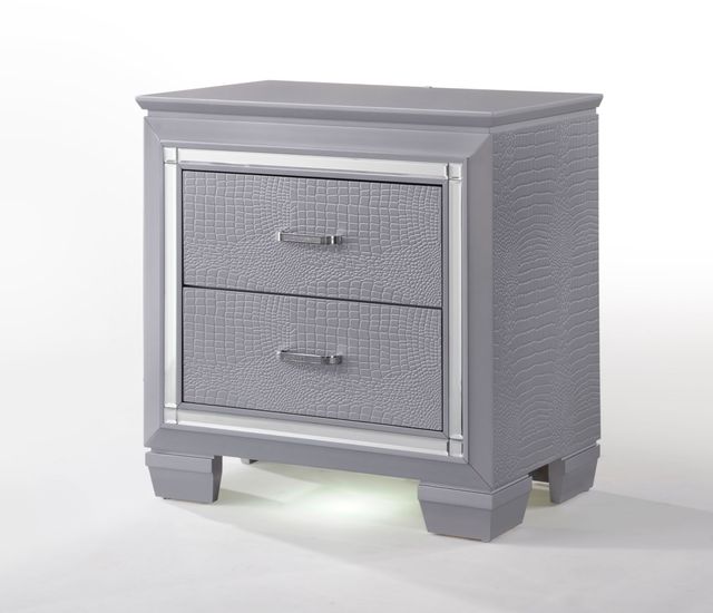 Crown Mark Lillian Gray Nightstand-2