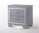 Crown Mark Lillian Gray Nightstand-2