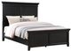 American Wholesale Furniture Hollis Black Queen Panel Bed-0