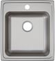 Elkay Lustertone® Classic Lustrous Satin 19-1/2" x 22" x 6-1/2" 1-Hole Single Bowl Drop-In ADA Sink-1