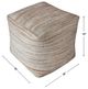 Uttermost® Shiro Beige Pouf-2