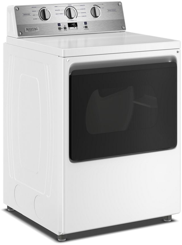 Maytag® Commercial 7.5 Cu. Ft. White Commercial-Grade Vented Electric Dryer-3