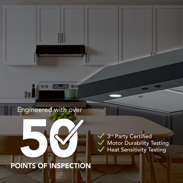 Broan-NuTone® GLA1 Series 30" Black Under Cabinet Range Hood-2