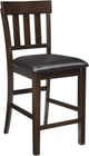 Signature Design by Ashley® Haddigan Dark Brown Upholstered Bar Stool-0