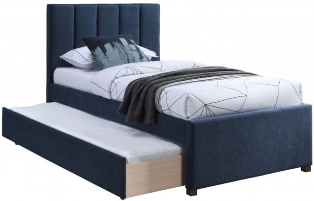 Meridian Furniture Harper Navy Twin Trundle Bed-2