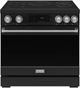 Thor Kitchen® Gordon Ramsay Collection 36" Black Pro Style Induction Range with Tilt Panel Touch Control and Stainless Steel Trim-0