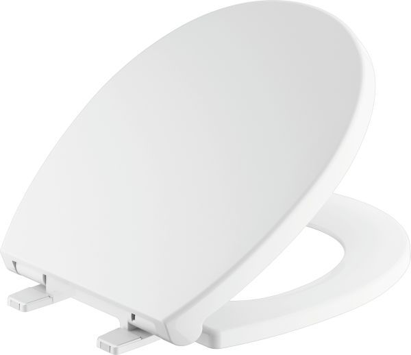 DELTA Morgan® White Round Front Standard Close Toilet Seat-1