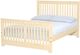 Crate Designs™ Furniture Unfinished Twin Youth Shaker Bed-0