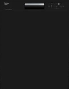 Beko 24" Black Front Control Built In Dishwasher