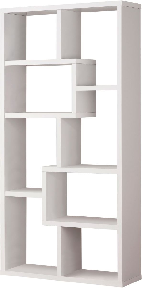 Coaster® Theo White 10-Shelf Bookcase-0