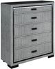 Global Furniture USA Isabella Gray Chest with Led-0
