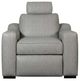 Liberty Furniture Archer Hampstead Dove Power Recliner with Power Footrest and Zero Wall-0