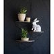 A & B Home White Hector Gentle Rabbit Statuette-1