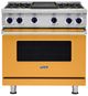 Viking® 7 Series 36" Daffodil Pro Style Natural Gas Range with Griddle-0