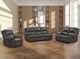 Furniture of America® Letha Gray Manual Reclining Sofa-2