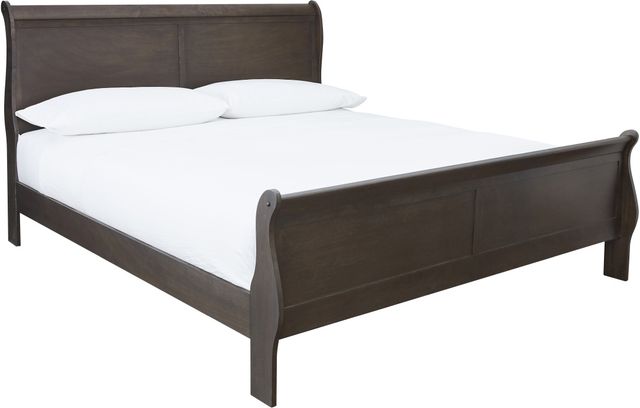 Signature Design by Ashley® Leewarden Dark Brown King Sleigh Bed-0