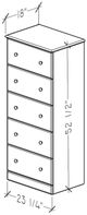 Perdue Woodworks 12,000 Essential Brown 32" 4-Drawer Chest-2