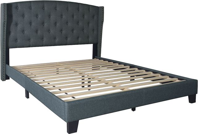 Fashion Bed Group Julia Grey King Upholstered Bed-0