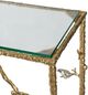A & B Home Gold Glass Top Console Table-4