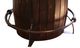 International Furniture Direct Bistro Brown Barrel Bar Table-1