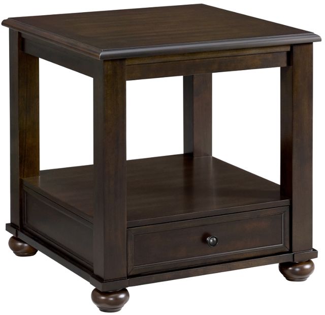 Elements International Wagner 2-Piece Cherry Occasional Table Set-3