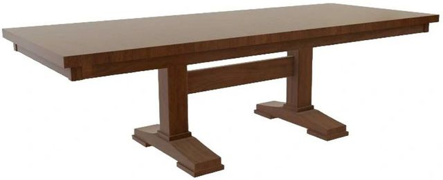 Mavin Customizable 72" Rectangular Plank Extended Dining Table with 18" Leaf-0