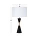 Bassett Mirror Tana Black Table Lamp-2