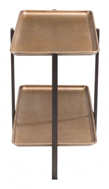Zuo® Modern Benjamin Gold Coffee Table with Steel Frame -2