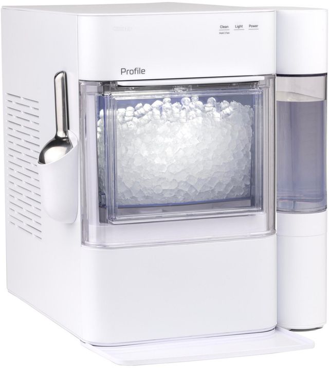 GE Profile™ Opal™2.0 Ultra 13" 38 lb. Stone White Ice Maker-1