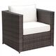 Furniture of America® Ilona Brown and Beige Outdoor Arm Chair-0