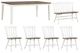 Liberty Furniture Al Fresco 6-Piece Graphite/Whitestone Dining Table Set-0