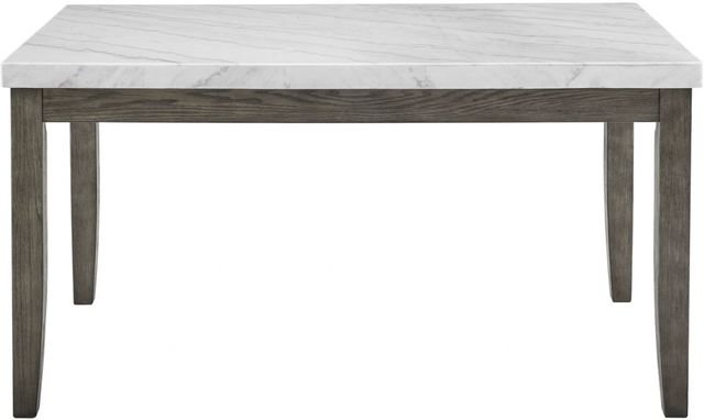 Steve Silver Co. Emily White Dining Table with Mossy Gray Base-1