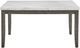 Steve Silver Co. Emily White Dining Table with Mossy Gray Base-1